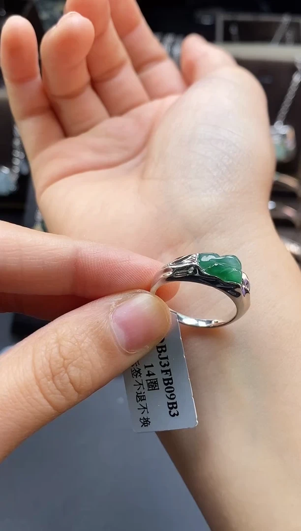 颈饰银S925镶嵌翡翠18791