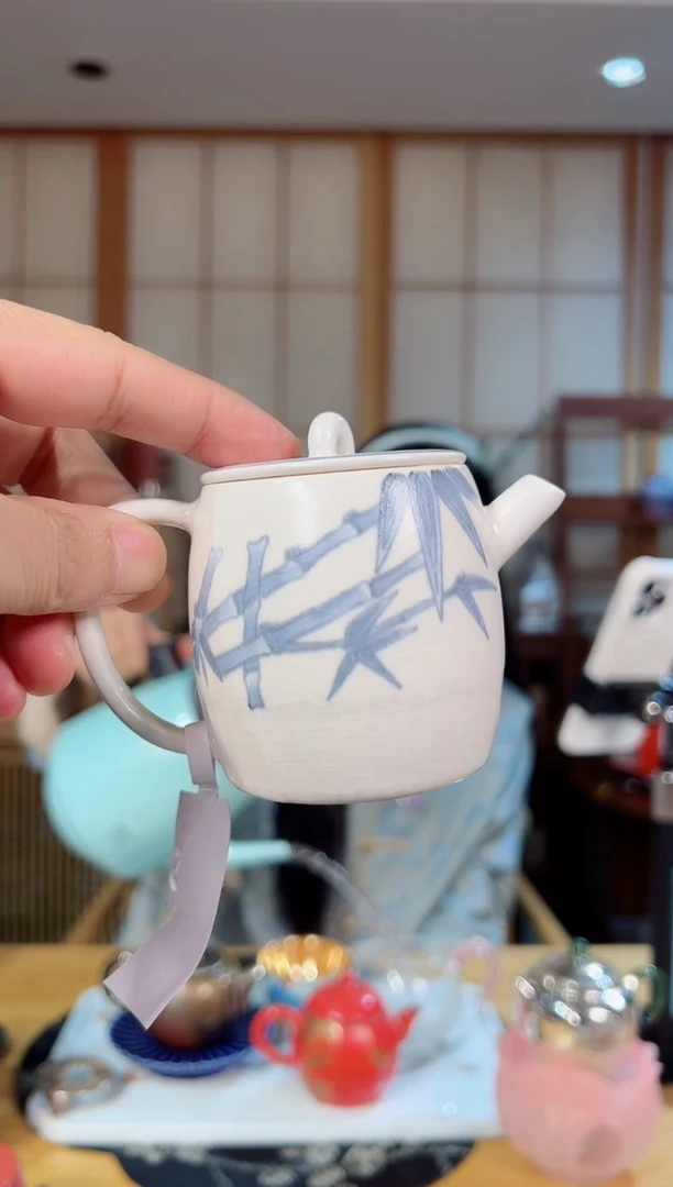 梵山堂青花竹子小壶福利价格