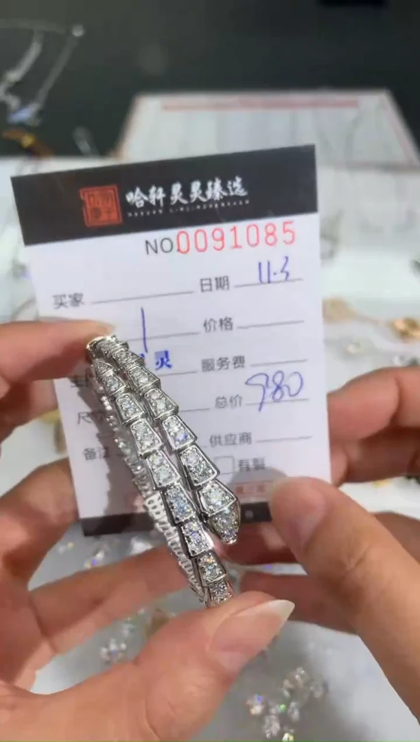 合成碳硅石吊坠925银别****️哈轩 手镯1