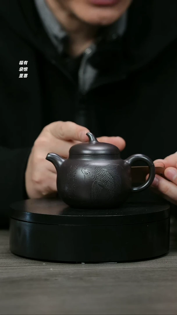 【闪购商品】紫砂茶壶H1212杜鹃紫罗兰茄瓜