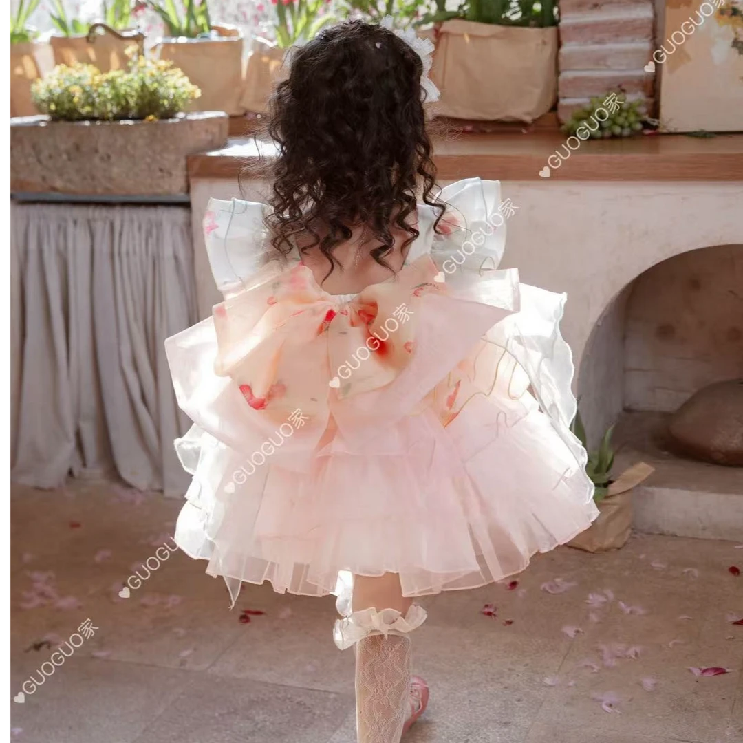 编号洛丽塔公主裙女童高端定制公主裙四季款宝贝连衣裙礼服裙甜美