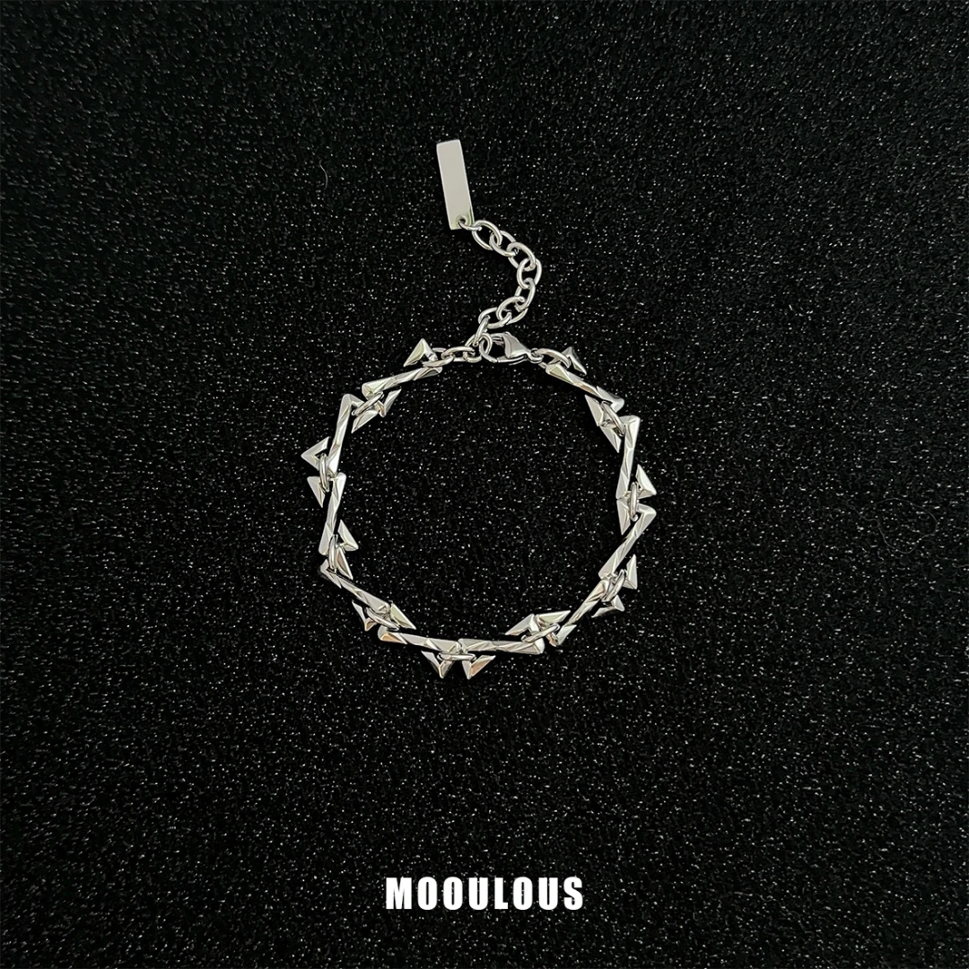 钛钢手链 简约小众设计不掉色手链时尚轻奢男女百搭情侣手链