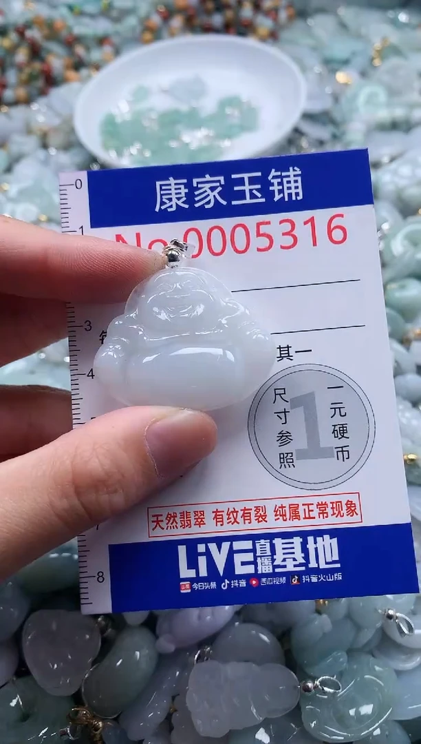 翡翠未镶嵌吊坠(不含链)5316