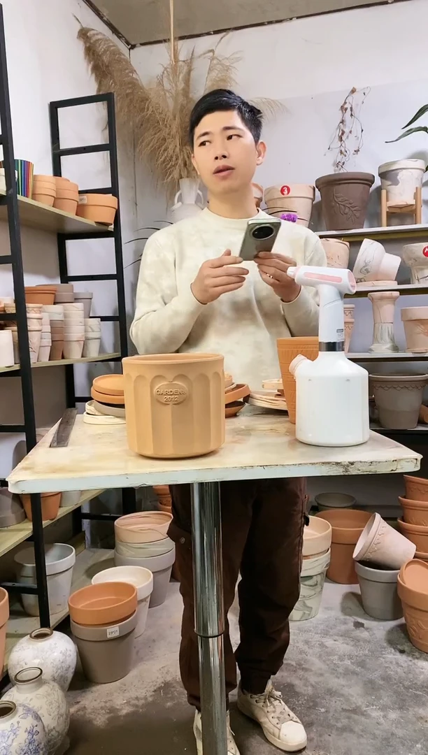 【闪购商品】红陶16*16红陶直筒罗马柱 1盆无托