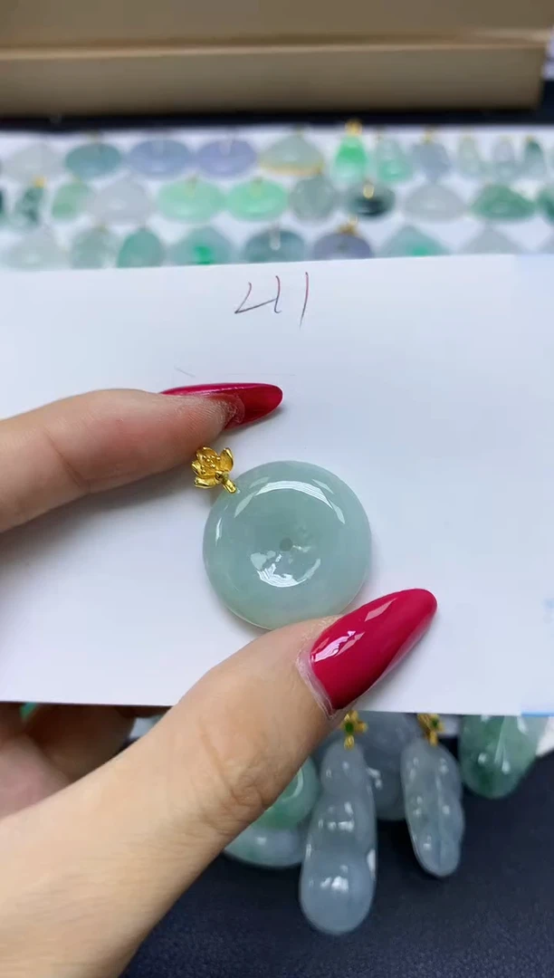 颈饰未镶嵌翡翠天然缅甸A货翡翠百元以上9元证书费自理