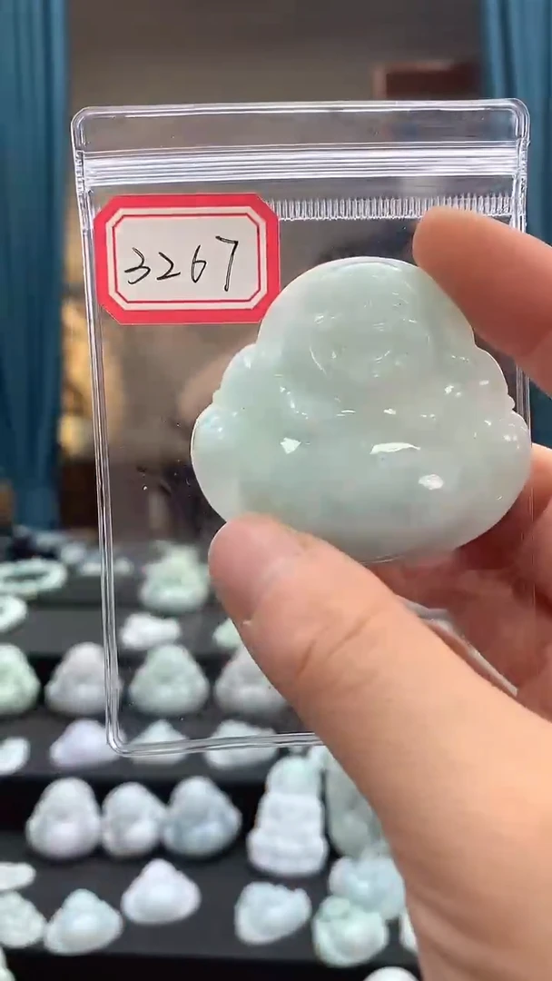 颈饰未镶嵌翡翠佛公3267