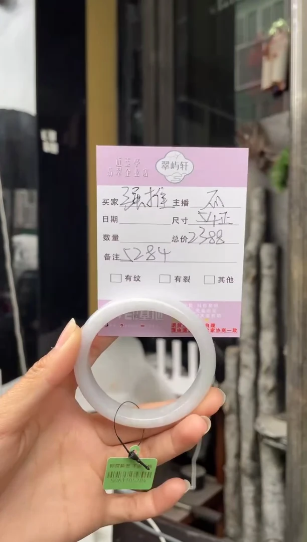 未镶嵌手镯翡翠G 54正圈 5284