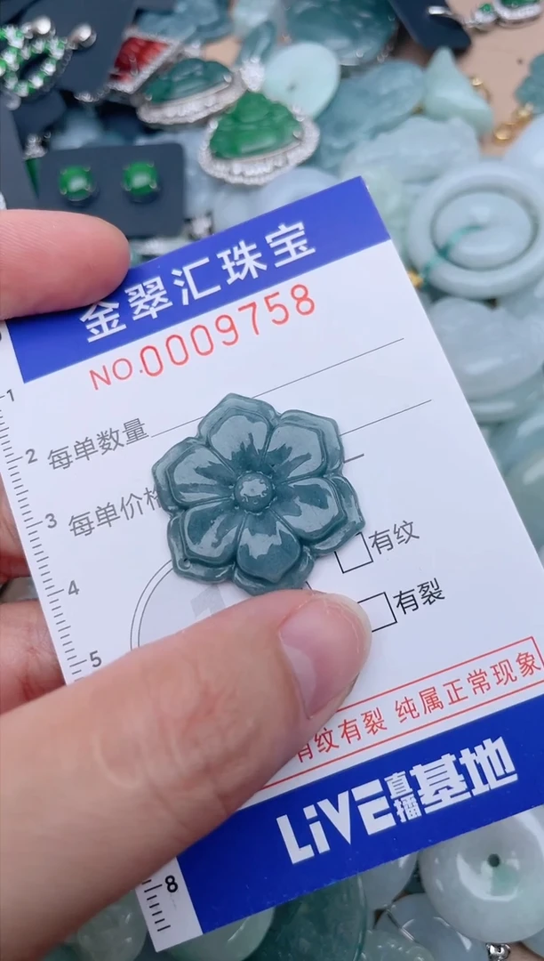 翡翠未镶嵌颈饰9758