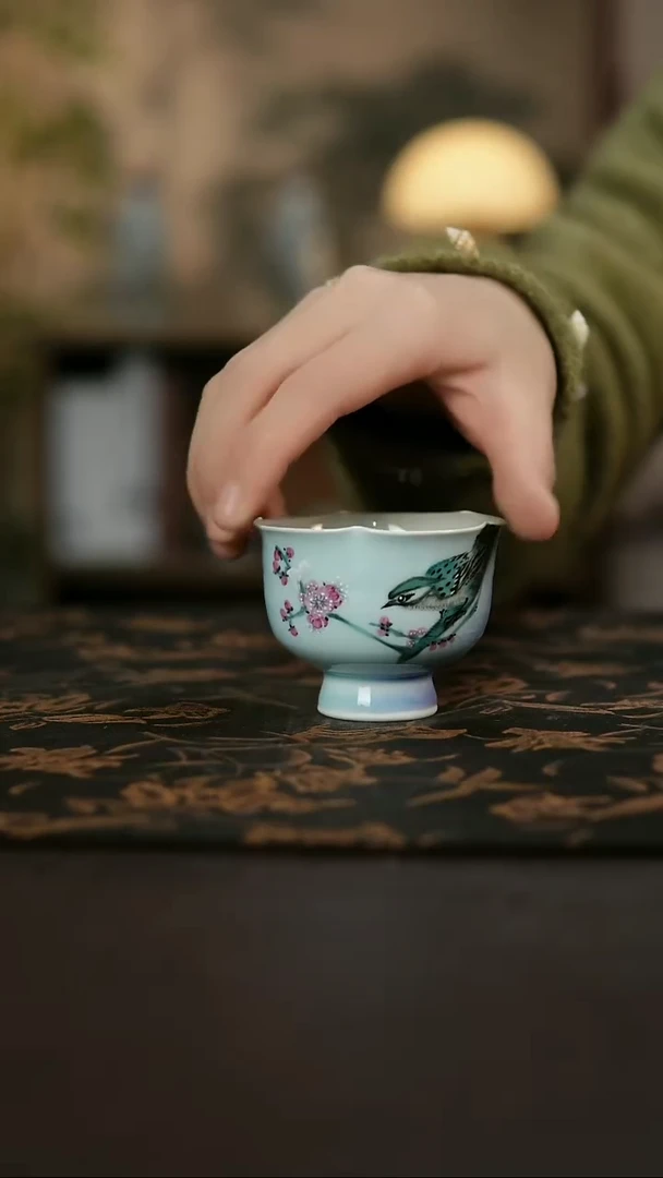 景德镇陶瓷杯碗柴烧多人