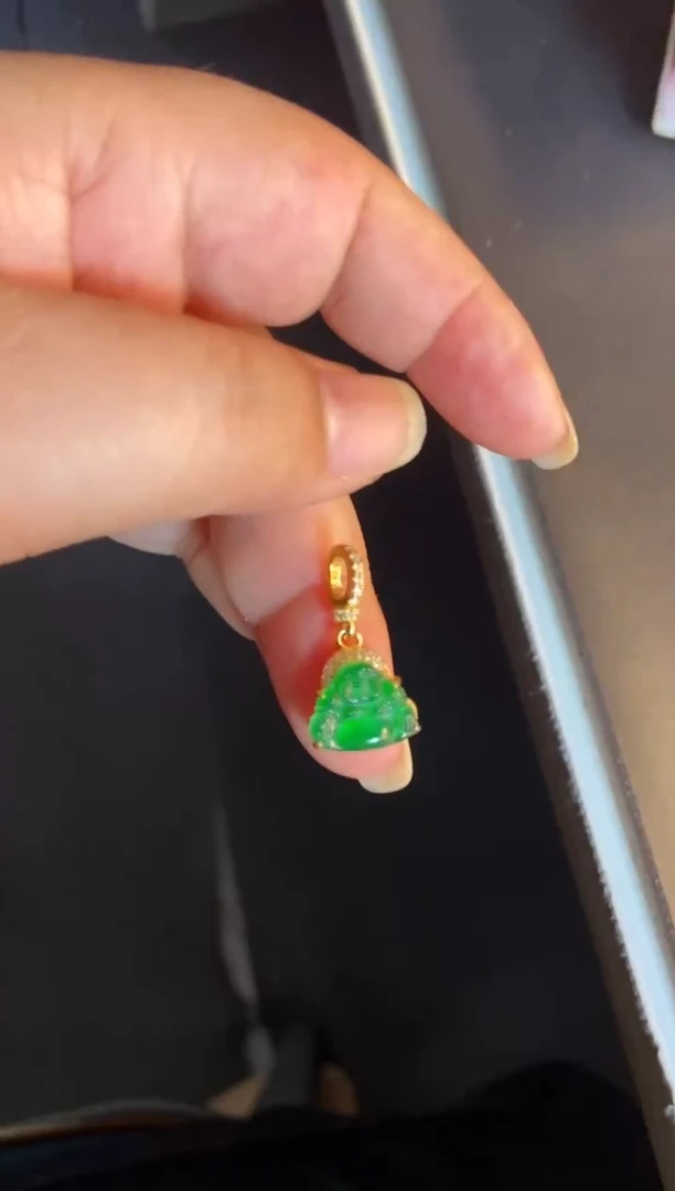 吊坠(不含链)银S925镶嵌翡翠1