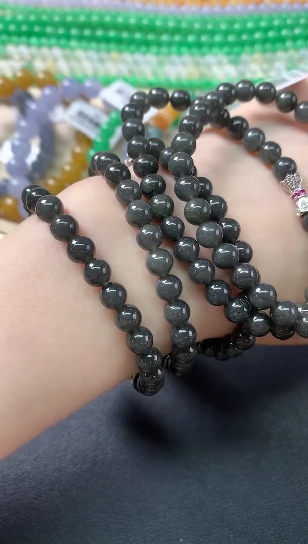 未镶嵌手串翡翠多样性发其一D509|280