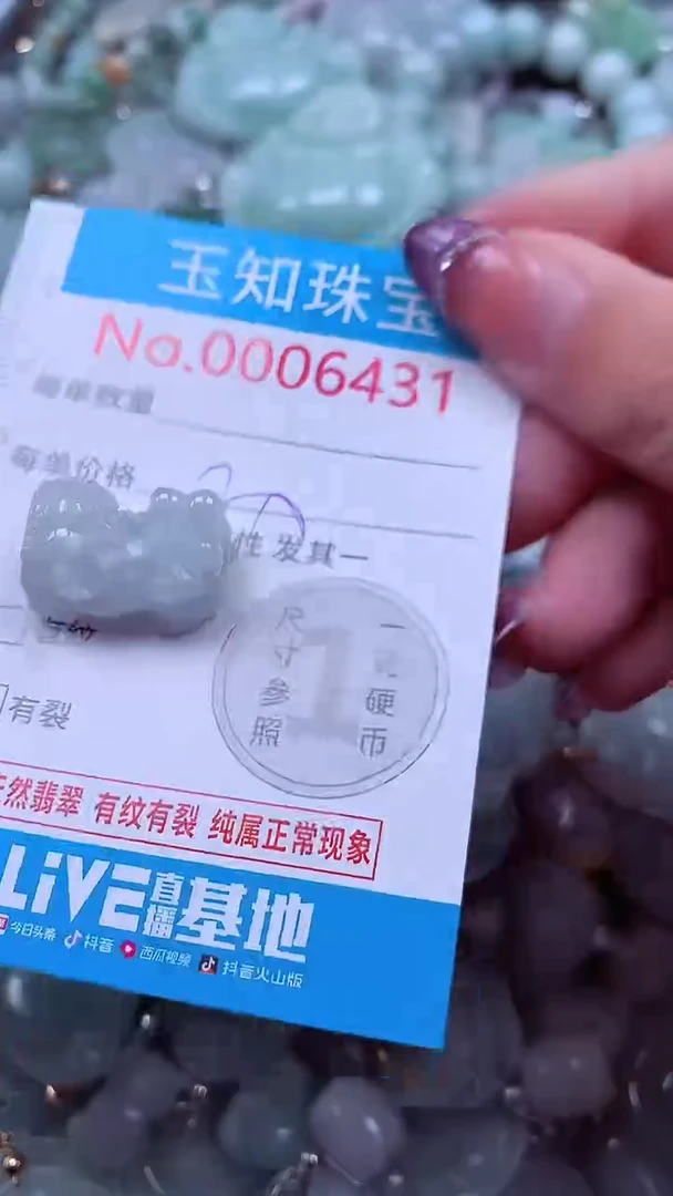 翡翠未镶嵌吊坠(不含链)6431