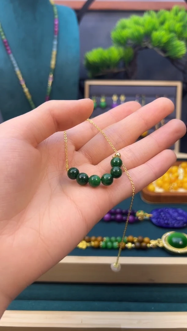 【闪购商品】翡翠耳饰14K金镶嵌X244