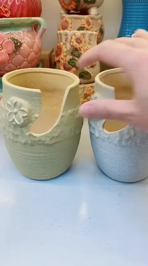 【闪购商品】陶瓷@@A11破口桩2件套