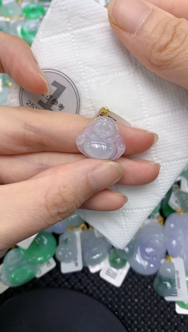 翡翠18K金镶嵌颈饰11111111