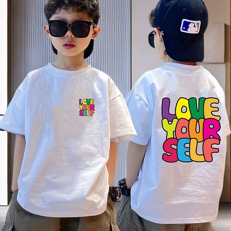 男童纯棉短袖t恤2025夏季新款儿童打底中大童男孩短袖上衣潮炸街