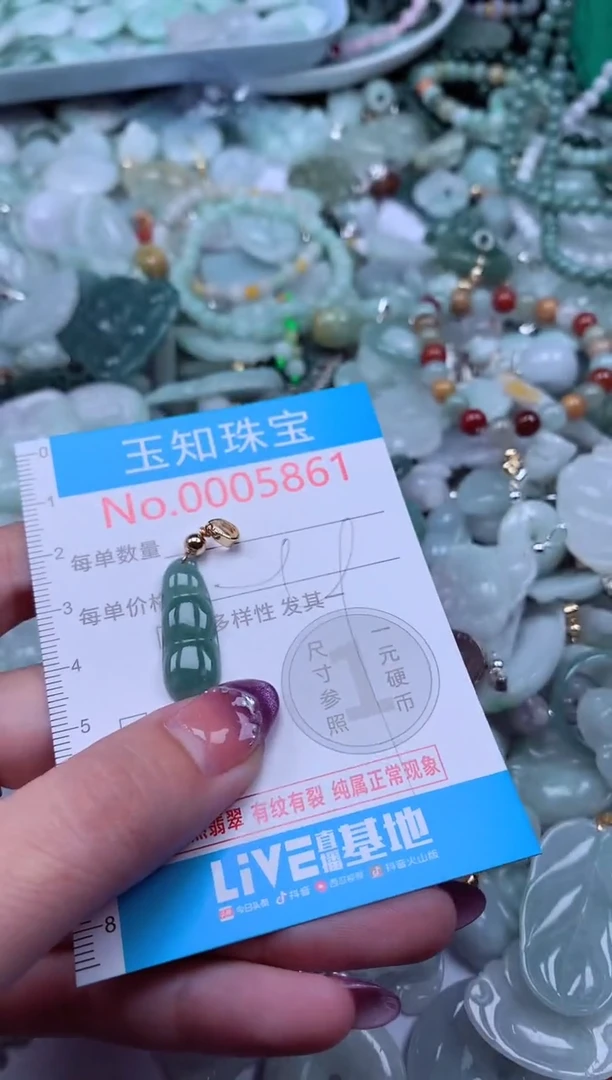 翡翠未镶嵌吊坠(不含链)5861