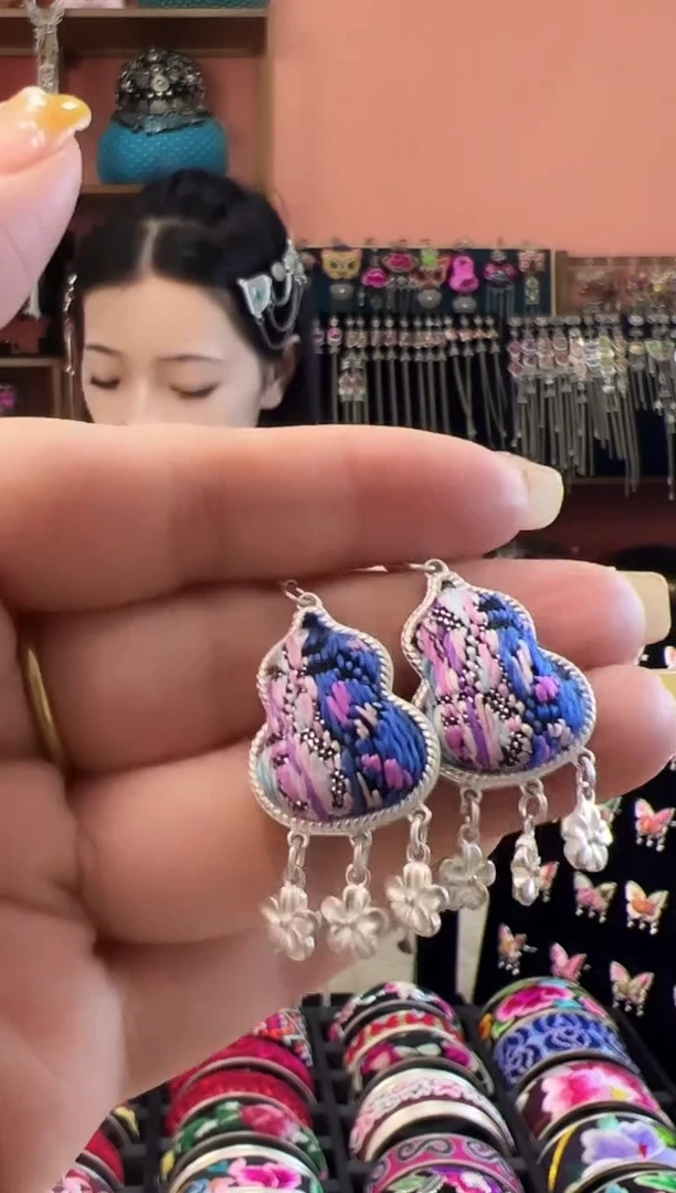 织绣艺枝独绣老绣饰品54