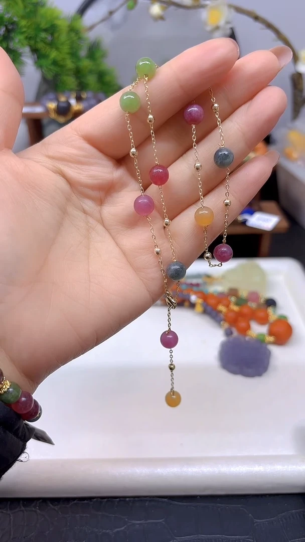 颈饰未镶嵌碧玺X11