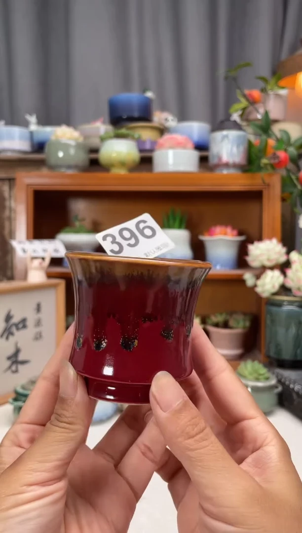 瓷片396知木小芳花盆