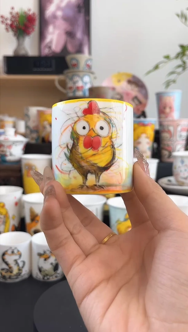【闪购商品】摆件笙笙漫手工手绘小杯杯