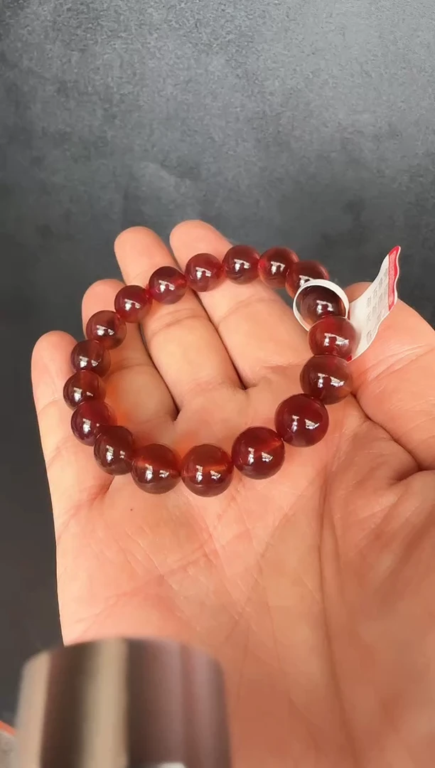 手串琥珀未镶嵌 #38缅甸琥珀紫罗兰手串10mm