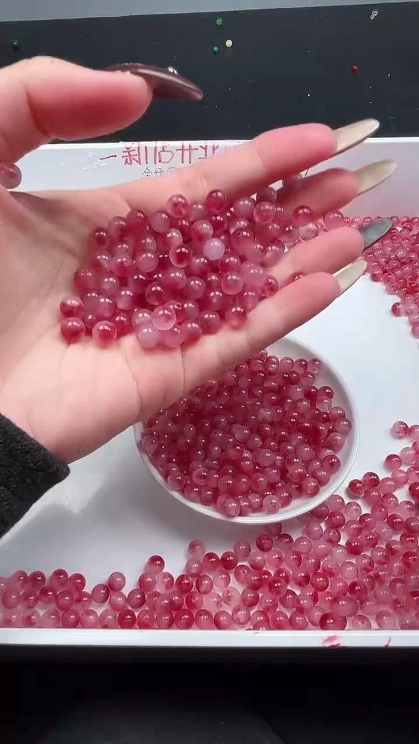 未镶嵌玛瑙/玉髓珠宝半成品盐源飘花N55卡6mm散珠30颗