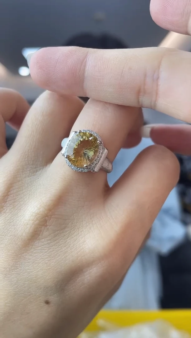 【闪购商品】黄晶·银S925镶嵌多样性一件发货