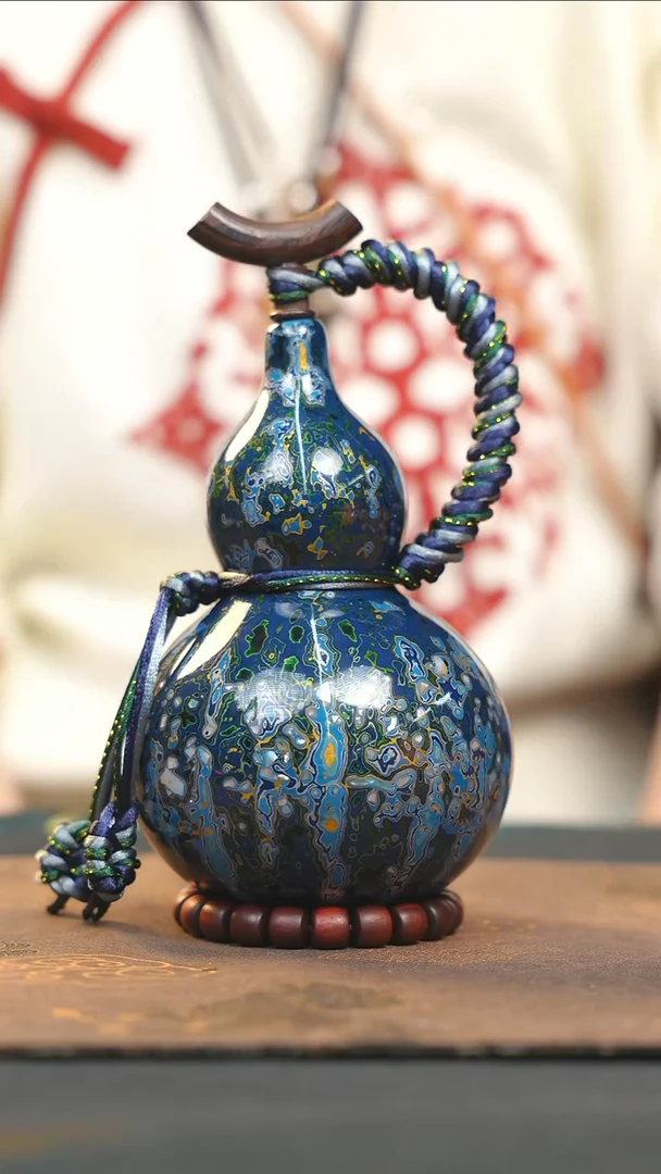 【闪购商品】WE229漆艺酒葫芦不包手串及旋转底座