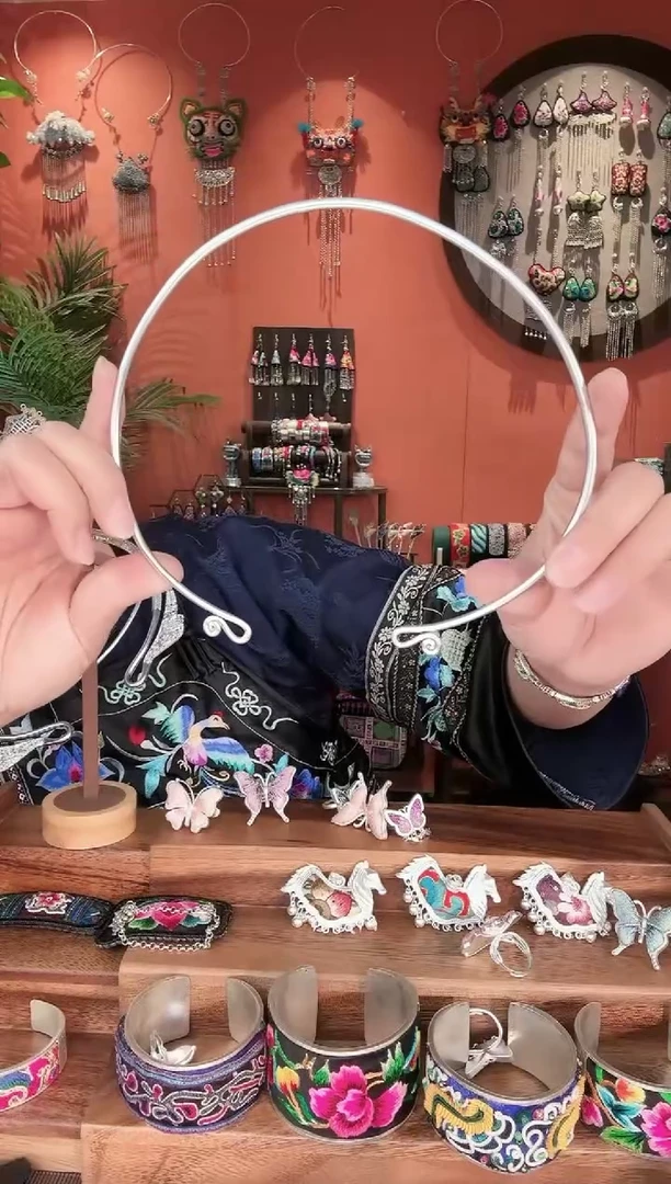 织绣手工苗绣刺绣项圈44