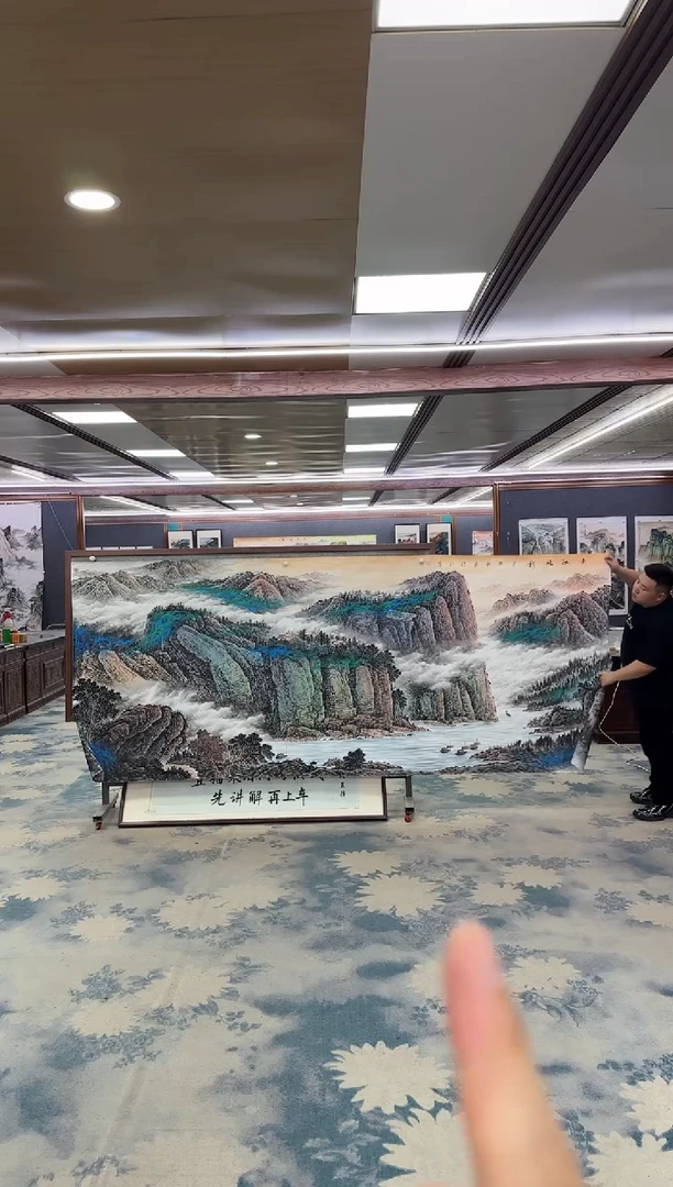 国画W-张伦玉-大丈二-山水国画