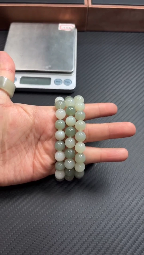 手串未镶嵌和田玉且末微色差近矿卡10多样性发货拍一发一