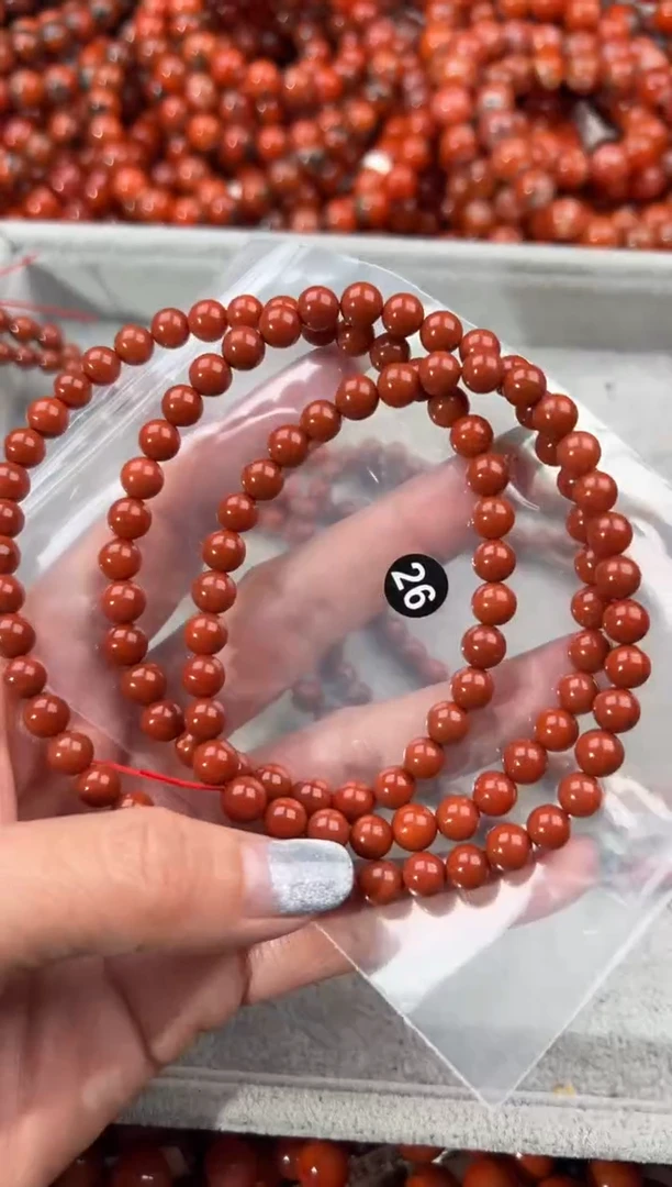未镶嵌手串南红玛瑙6+