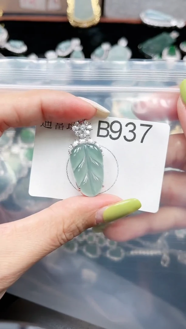 【闪购商品】翡翠颈饰未镶嵌赠皮绳937