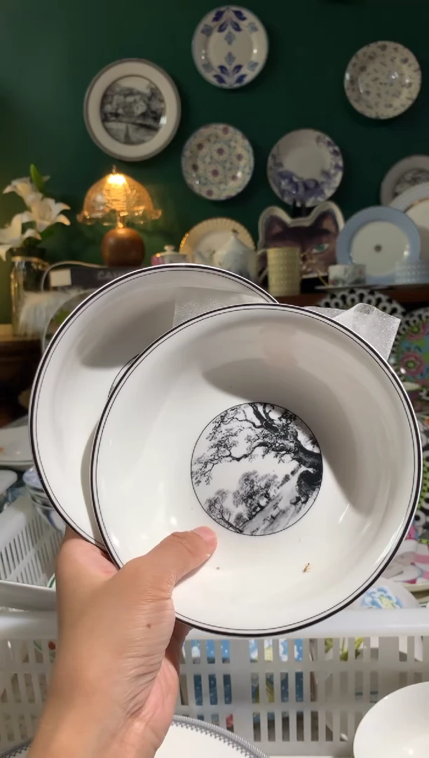 瓷片陶瓷原单CC097餐具2个