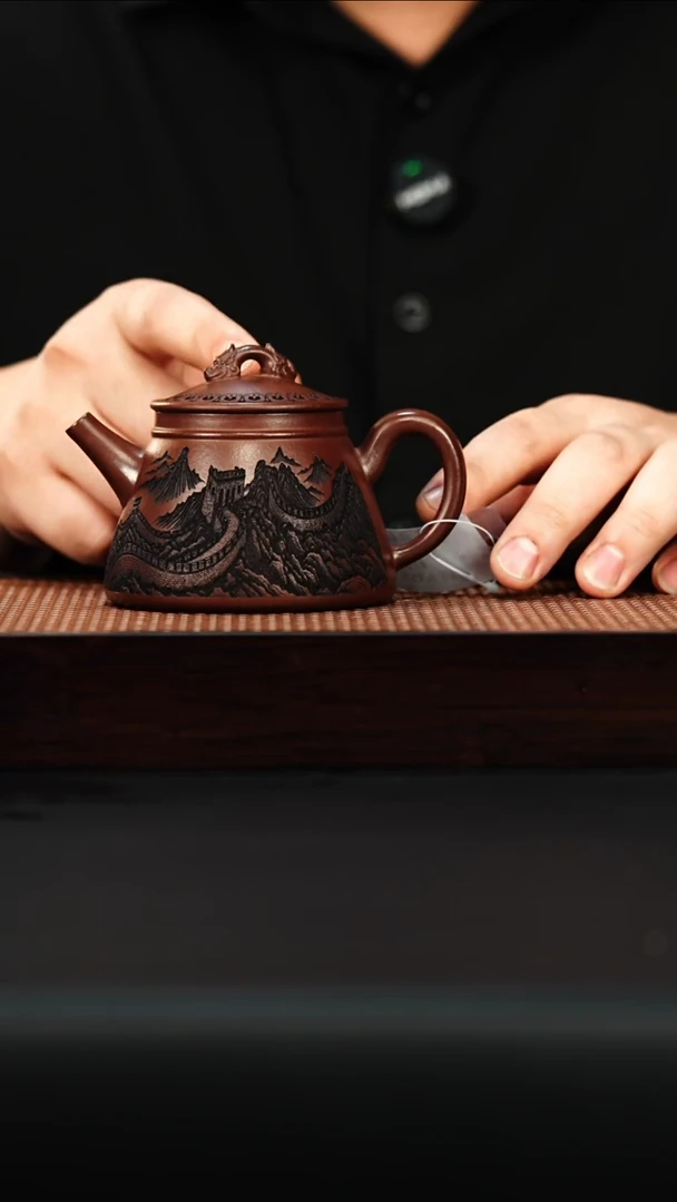 茶壶紫砂宜兴紫砂 高石瓢 清水泥 杨三琴h358