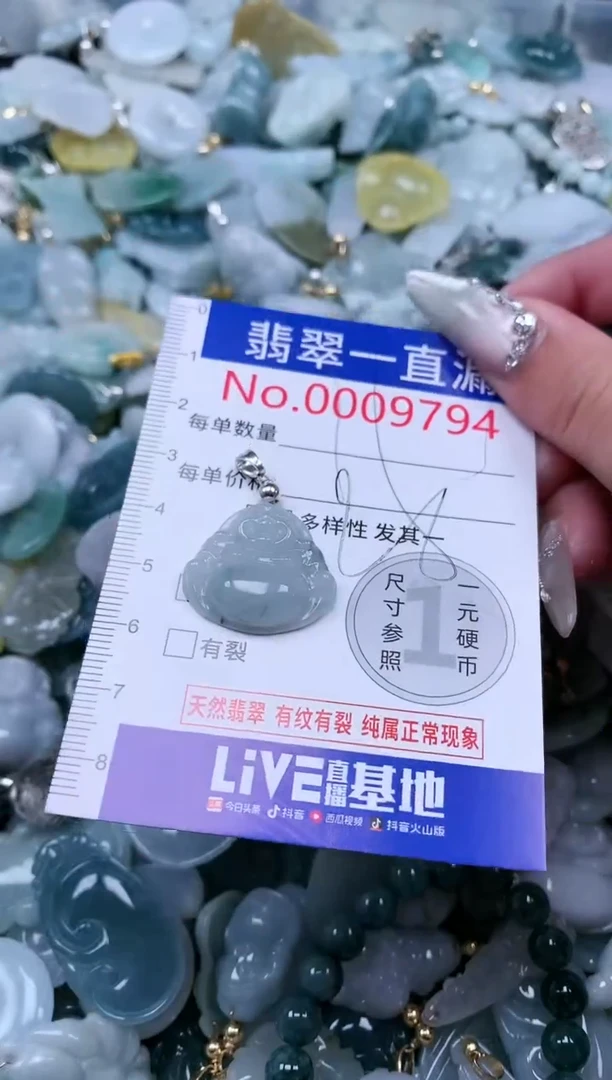 【闪购商品】翡翠吊坠(不含链)未镶嵌9794