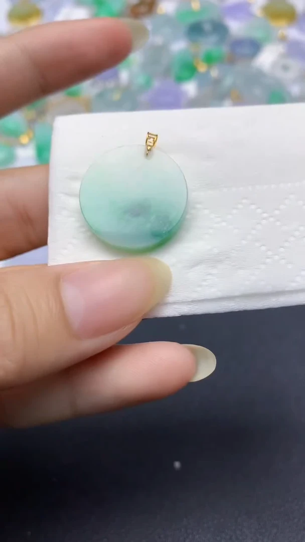 颈饰未镶嵌翡翠天然缅甸a货翡翠百元以上9元证书费自理