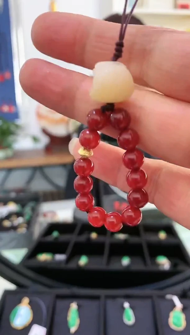 未镶嵌挂件玛瑙/玉髓小*手机挂件