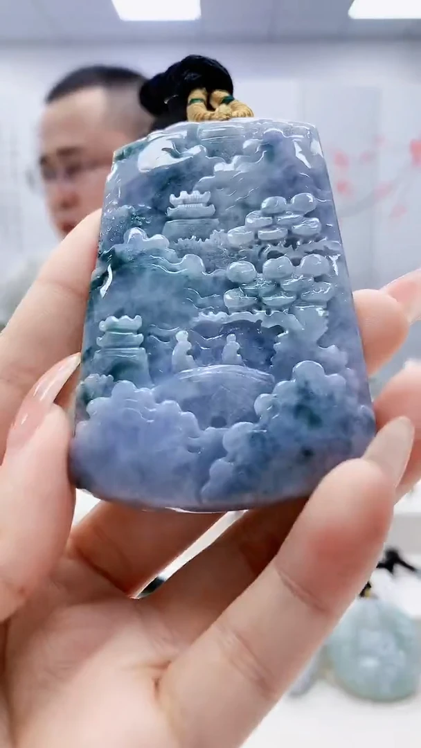 未镶嵌定制翡翠5167ty-毛货挂件90