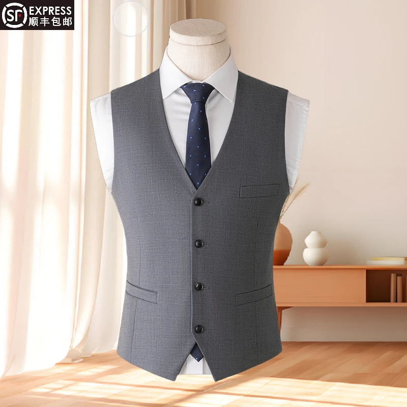 汤米澳洲纯绵羊毛西服套装男士结婚新郎伴郎2025新款西装男两件套