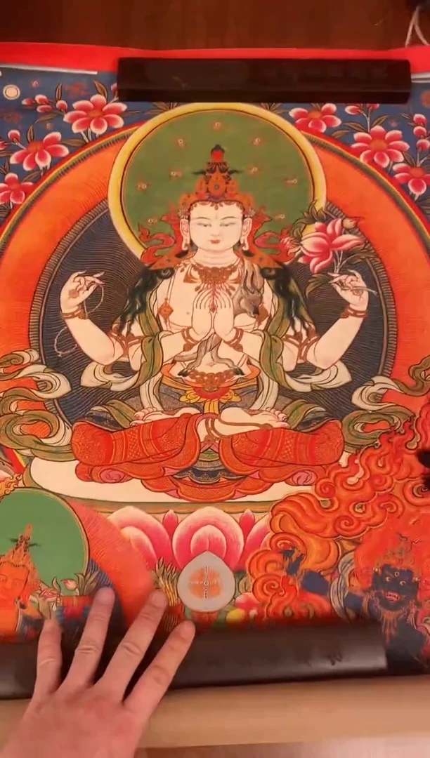 装裱画精美唐卡tk16045