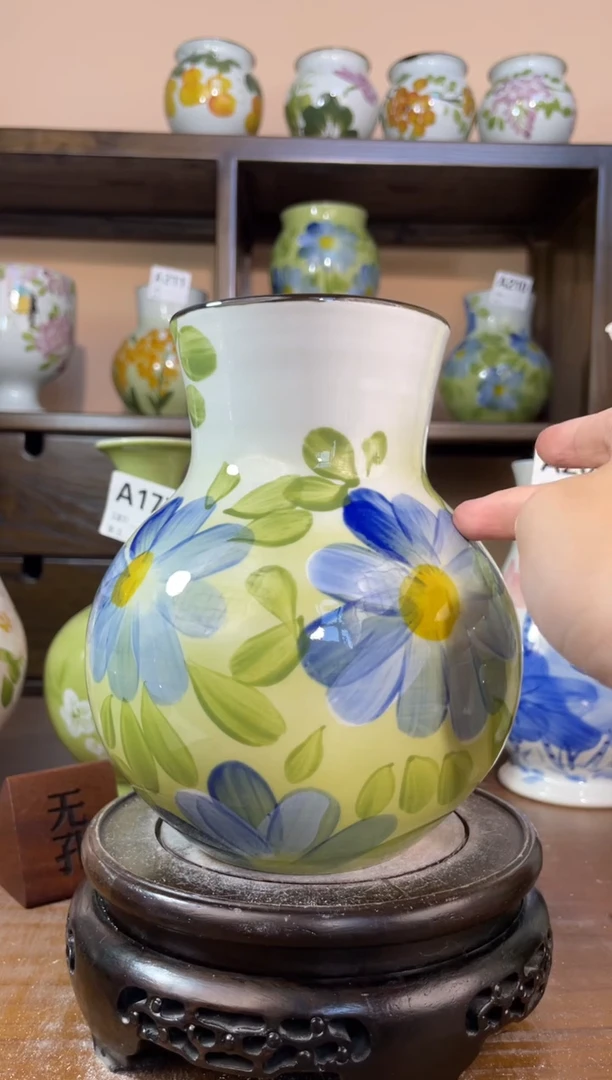 瓶景德镇手绘陶瓷花瓶 源头工厂