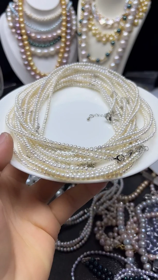 淡水珍珠未镶嵌颈饰多人