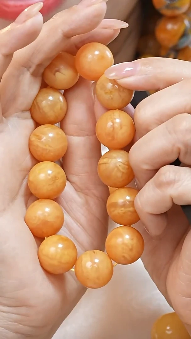 蜜蜡颈饰未镶嵌2684天然蜜蜡珠宝奇石云端妖孽石膏蜡全部保真