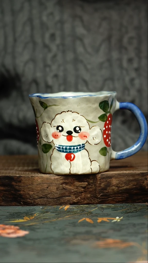 【闪购商品】杯 釉下彩手工手绘同款陶器