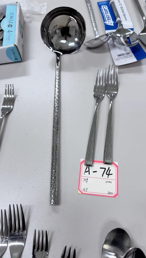 18-10不锈钢长40厘米勺头宽10厘米的大汤勺一支