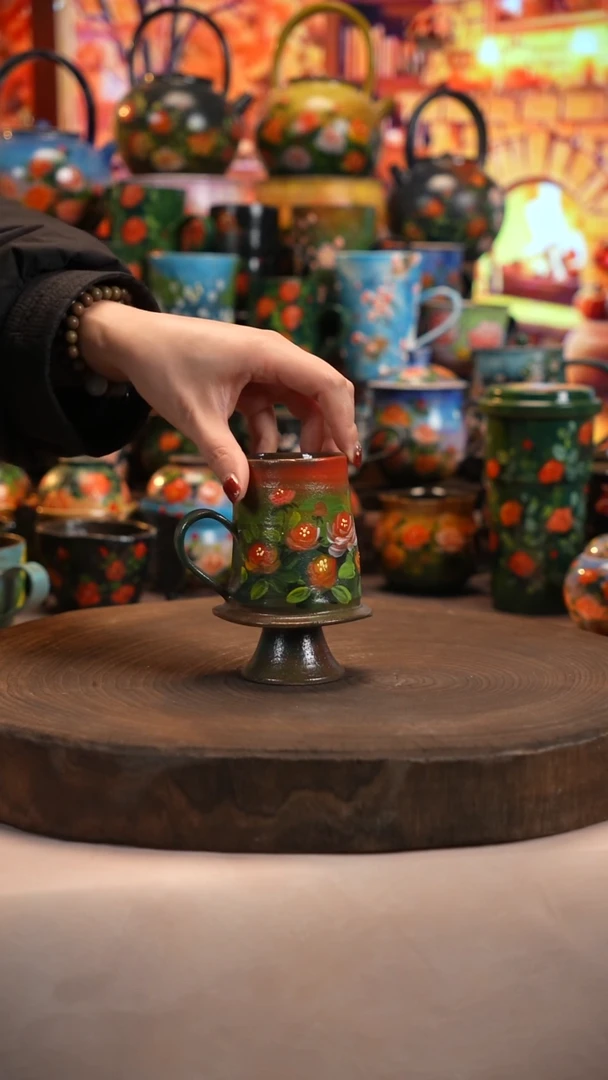 油画   釉下彩   杯子