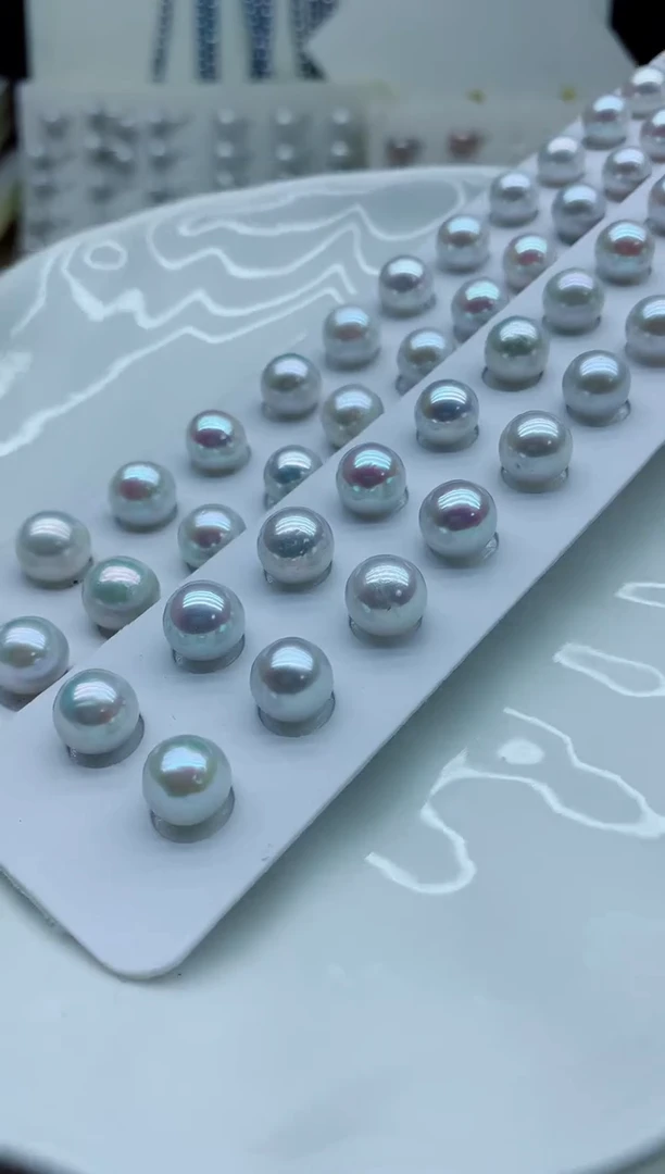 未镶嵌耳饰淡水珍珠淡水珍珠耳饰多样性发其一（非无瑕）