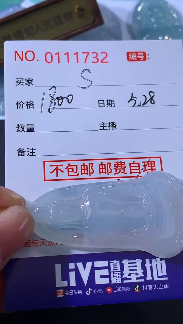 翡翠未镶嵌颈饰！s